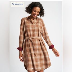 Kit and Ace flannel sweater dress plaid